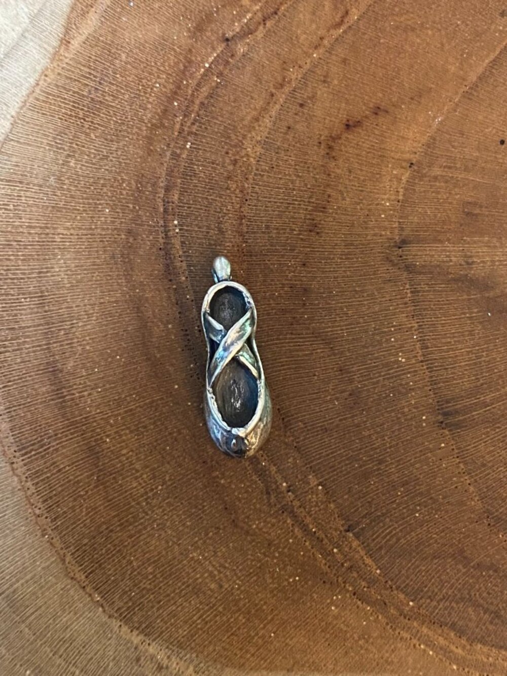 RETIRED James Avery Pointe Shoe Charm, Sterling Silver